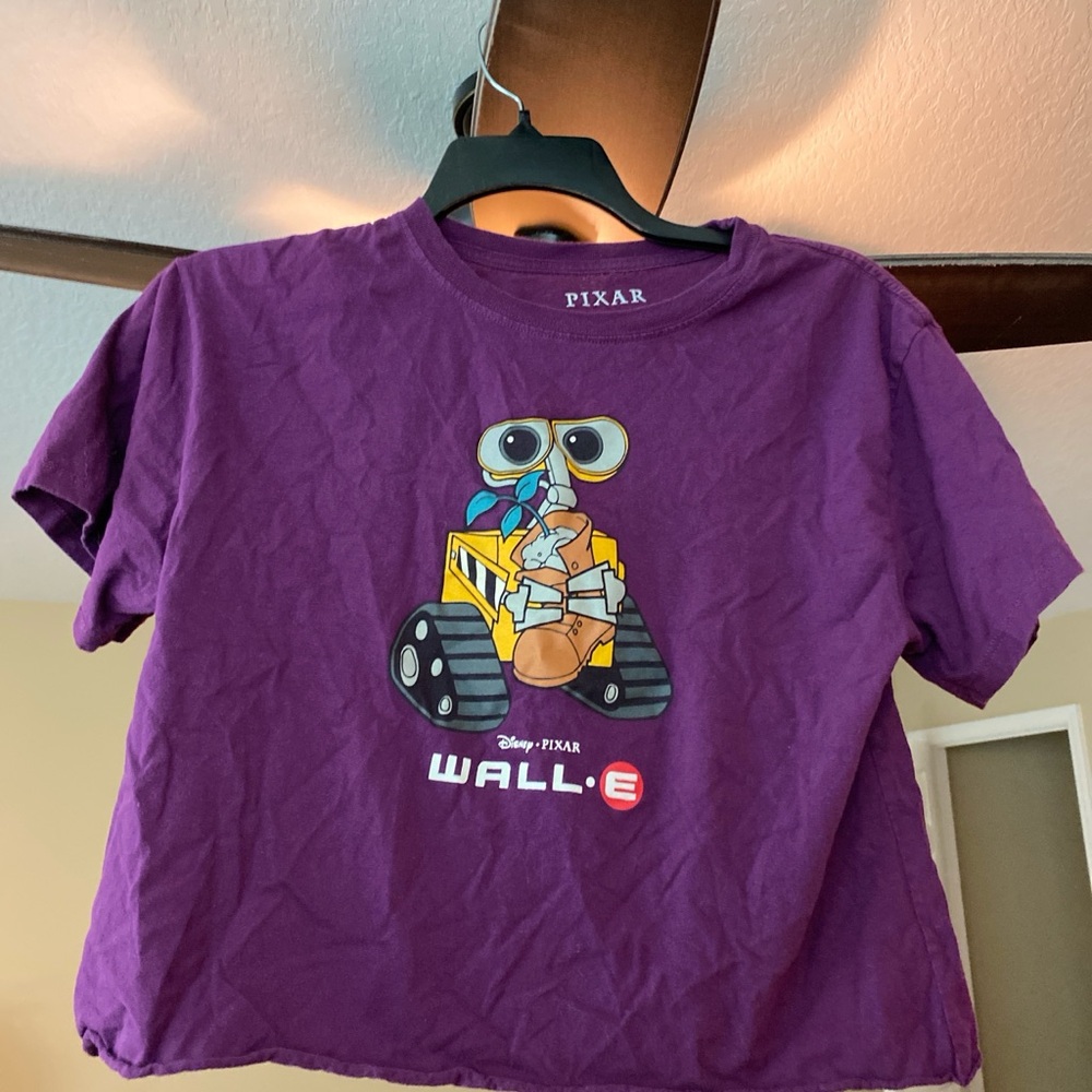Disney Pixar Purple WALL-E crop top